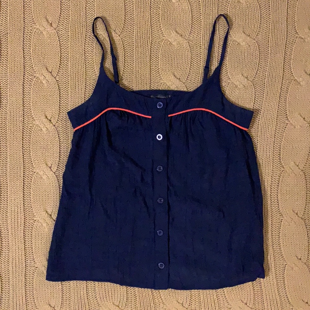 Lucca Couture / Anthropologie‎ navy spaghetti strap top
